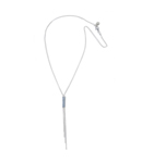 SILVER DELICATE TASSLE NECKLACE
