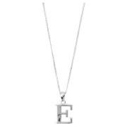 Sterling Silver E Initial Pendant