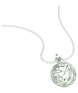 sterling Silver Filigree Ball Pendant