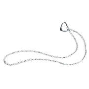 Sterling Silver Floating Heart Necklace