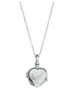 Sterling Silver Heart Locket Pendant