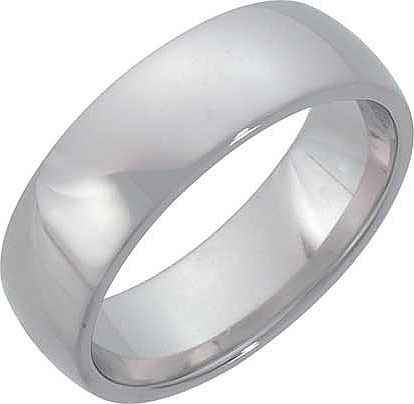 Sterling Silver Heavyweight 7mm Wedding Band -