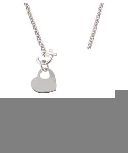 Sterling Silver Hollow Belcher T-Bar Necklet