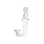 Sterling Silver J Initial Pendant