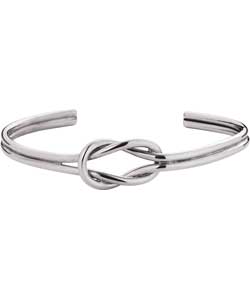 Sterling Silver Knot Cuff Bangle