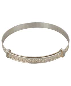 Sterling Silver Ladies Expander Bangle