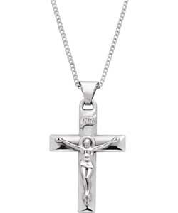 Sterling Silver Large Crucifix Pendant