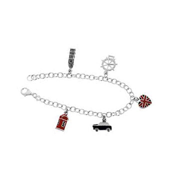 Sterling Silver London Charm Bracelet