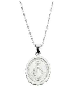 Sterling Silver Madonna Pendant