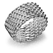 Sterling Silver Mesh Weave Ring, Medium