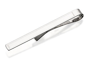 Silver Narrow Tie Slide - 014855