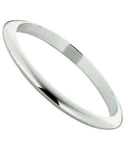sterling Silver Organic Shaped Bangle