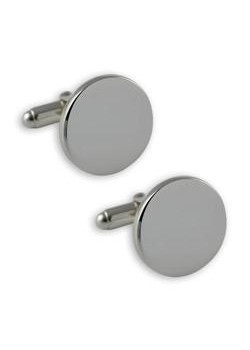 Sterling Silver Round Cufflinks