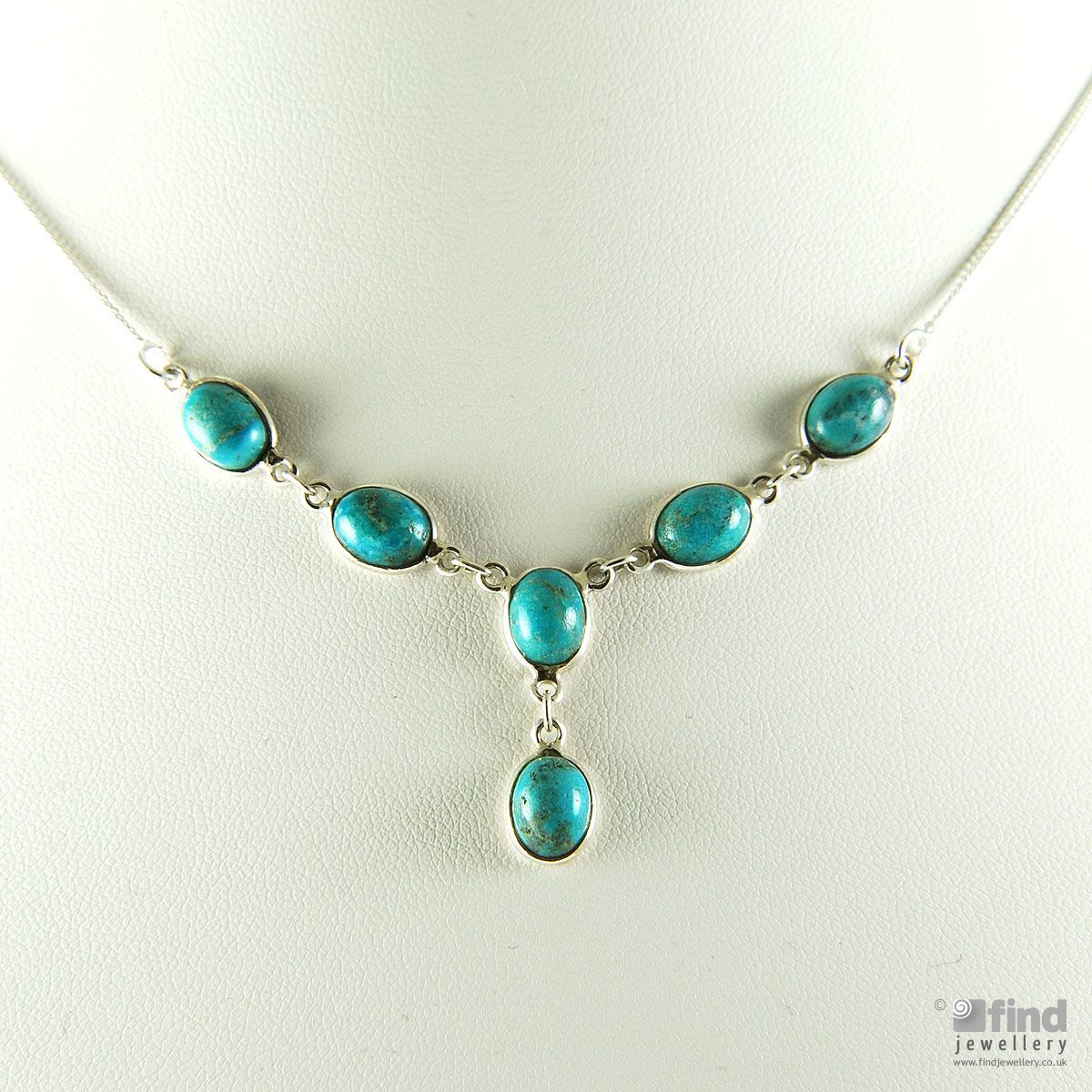Sterling Silver Turquoise Necklace