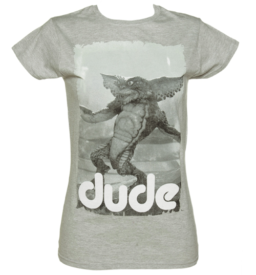 Ladies Sport Grey Dude Gremlins T-Shirt