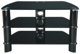 STUK 2007 - Black Glass LCD and Plasma TV Stand