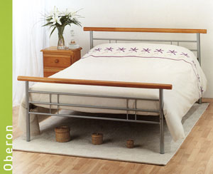 Stock Limelight Oberon 5FT Kingsize Metal Bedstead