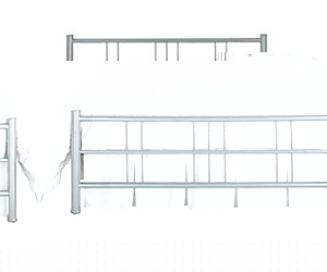 Original Bedstead Co- The Forse 5ft Kingsize Metal Bedstead