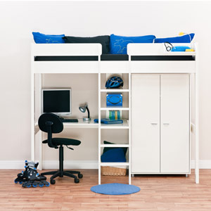 Stompa , Uno 7 Highsleeper with Desk - Wardrobe One