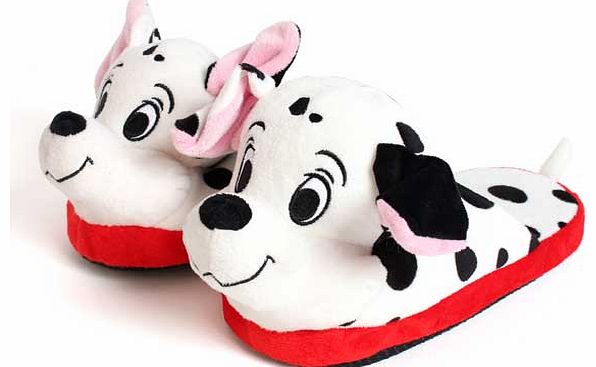 Black & White Dalmatian Slippers - Size