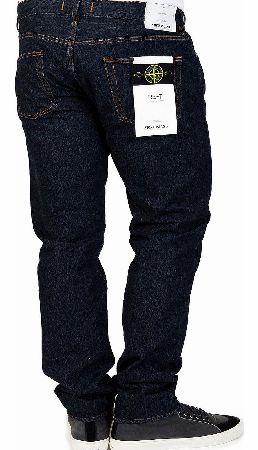 Stone Island 5 Pocket Dark Wash Tapered Jeans