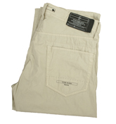 Beige Cotton Jeans