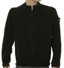 Stone Island Black Full Zip Cotton Sweater