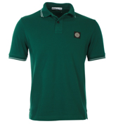 Bottle Green Slim Fit Pique Polo