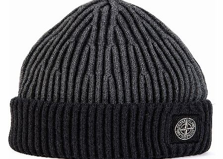 Stone Island Contrast Grey Beanie