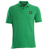 Green Pique Polo Shirt