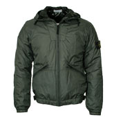 Grey Hooded Padded Jacket