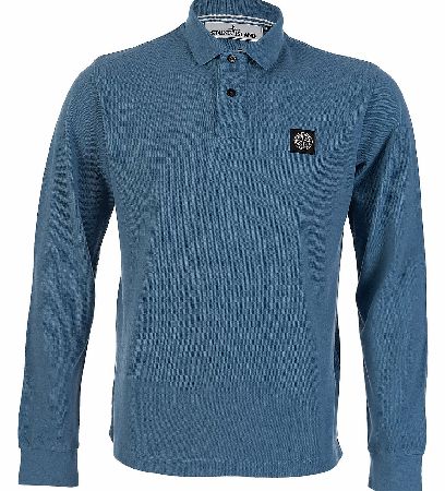 Stone Island Long Sleeve Polo Blue