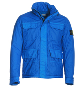 Mid Blue Hooded Jacket