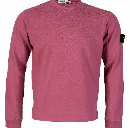 Stone Island Pink Crew Neck Sweatshirt