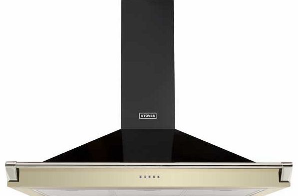 Stoves 1000 RICH 100cm Cooker Hood - Cream