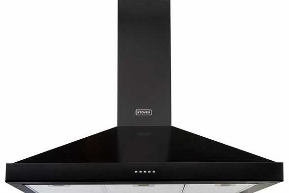 Stoves 900 RICH 90cm Cooker Hood - Black