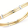 Yellow Gold Twin Circlet Bangle