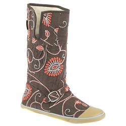 Female Janis Textile Upper Textile Lining Calf/Knee in Brown Multi, Tan Multi