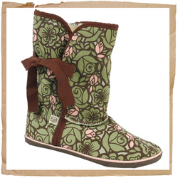 Sugar Origami Garden Boot Green