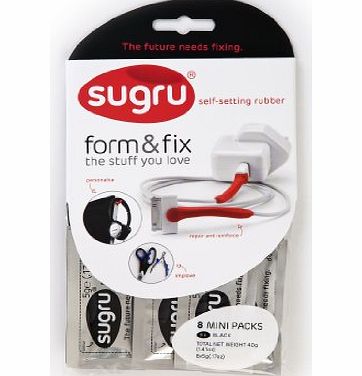 sugru  Form amp; Fix - black (Pack of 8)