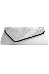 silver trim clutch bag