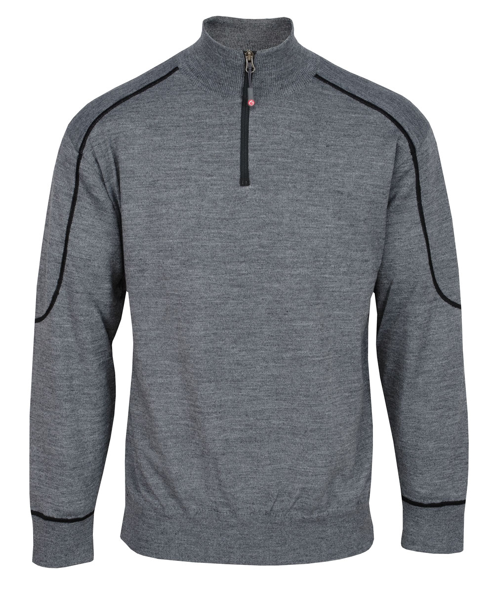 Sunderland Golf Diablo Lined Sweater Grey Marl