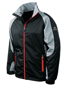 Golf Tournament Jacket Black/Charcoal/Red