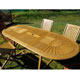 FSC Oval Extending Garden Table