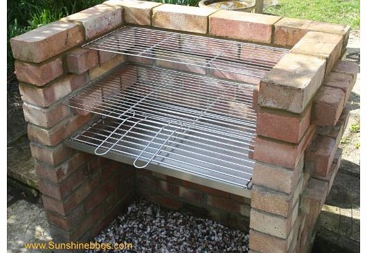 SunshineBBQs Stainless Steel DIY Brick BBQ Kit Heavy Duty Charcoal Grate 