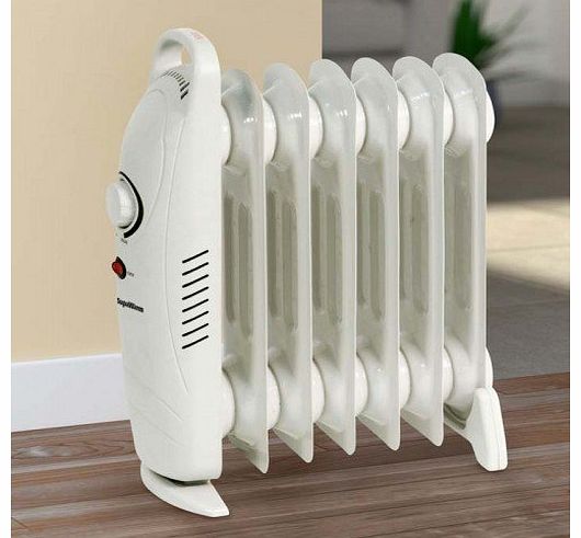 Supawarm  800W Mini Oil Filled Radiator With Thermostatic Control