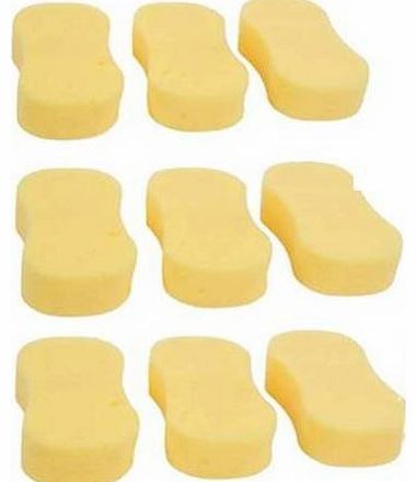 Super Bright Jumbo Car Wash Sponge Washing Sponges Cleaning Valet Car Care Soft Pack of 9