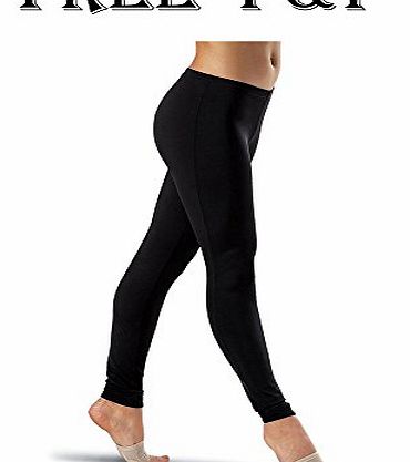 Super Save Direct uk Girls Shiny Black Lycra Leggings School PE Dance Gymnastics Ballet Stretch Lycra Leggings (7-8 Years)