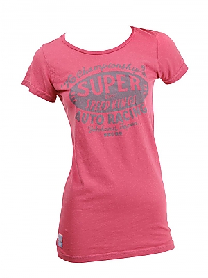 Superdry Ladies Speed Kings Tin Tab Parched Pink