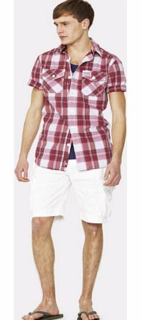 Short Sleeve Mens Check Shirt